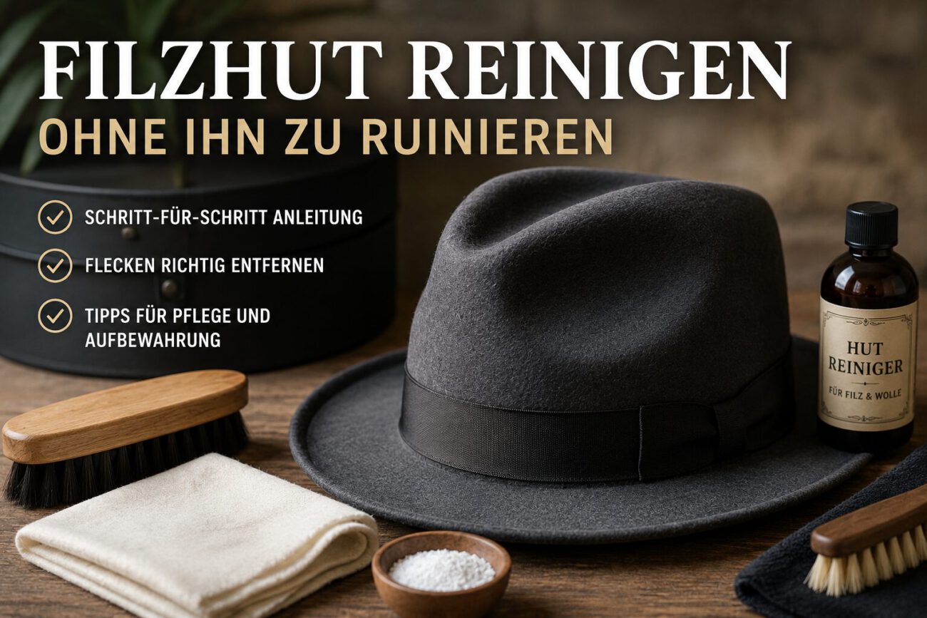 Filzhut richtig reinigen
